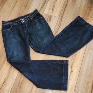 Banana Republic Urban Flared Leg Deep Blue Women's Jeans Size 10